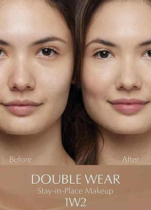 Устойчивая тональная основа estee lauder double wear stay in place makeup 1w2 sand 30 мл с эфектом белее 24 часов