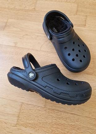 Утепленные шлепанцы кроксы сабо crocs / размер 36-37 (m4-w6) оригинал