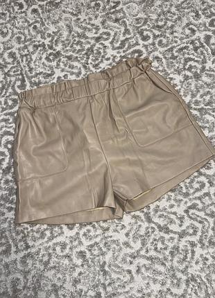 Жіночі шорти, еко шкіра 16, xl 42