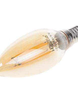 Лампа світлодіодна led 4w e14 cog ww c35 amber 220v