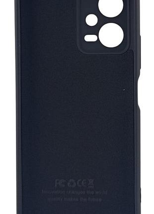 Чехол silicone case для xiaomi redmi note 12 5g бампер с микрофиброй черный 2