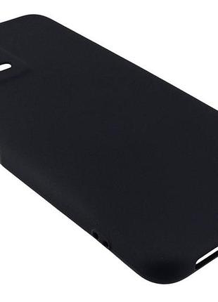 Чехол silicone case для xiaomi redmi note 12 5g бампер с микрофиброй черный 3
