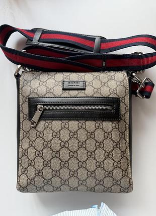 Сумка чоловіча gucci gg supreme месенджер