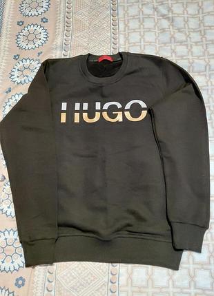 Спортивна кофта hugo чорна туречина.