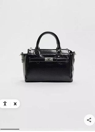 Сумка жіноча stradivarius міні чорна 2