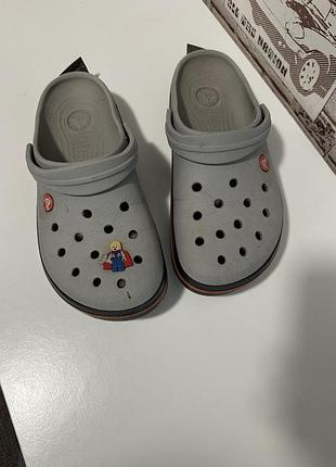 Шльопанці crocs сірі, р. 39