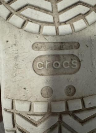 Шльопанці crocs сірі, р. 39 4