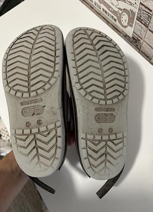Шльопанці crocs сірі, р. 39 3