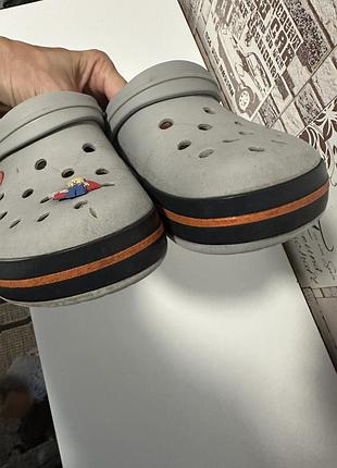 Шльопанці crocs сірі, р. 39 6