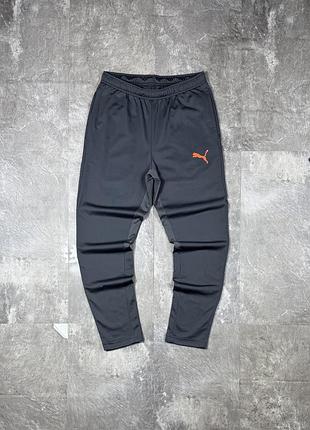 Спортивні штани puma пума чоловічі жіночі тренувальні для бігу залу футболу джогери сірі original ідеальний стан розмір m-l (дивіться заміри)