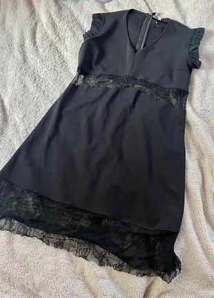 Чорна коротка сукня m-l