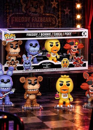 Набор игровых фигурок funko pop! серии 5 ночей у фредди (4 фигурки)