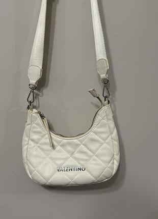 Сумка жіноча valentino стьобана біла