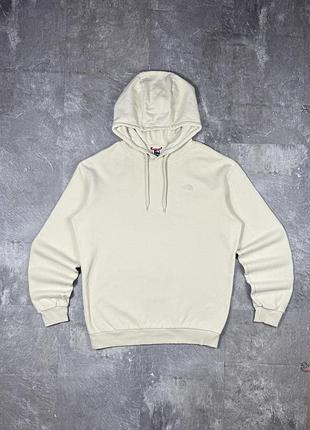 Худі the north face зе норт фейс tnf фліс молочний бежевий толстовка кофта з капюшоном