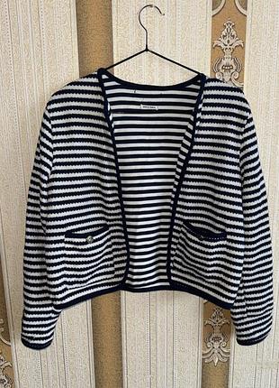Кардиган жіночий zara у смужку (подарунок спідниця)