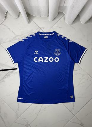 Домашня футбольна футболка everton fc 2021/22 hummel, оригінал, розмір 3xl