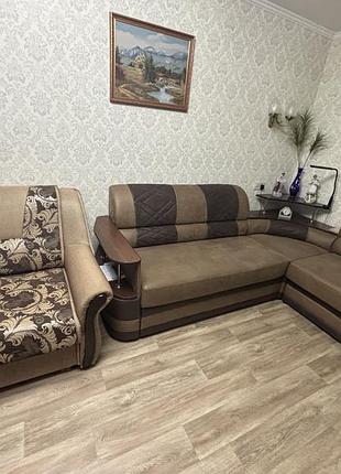 Кутовий диван з розкладним кріслом