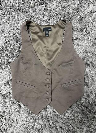 Короткий жилет бренду h&m 2