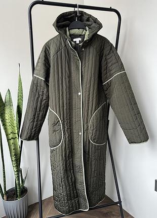 🐦‍⬛topshop пальто стьобане, утеплене плотне, не тонке оверсайз