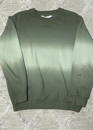 Світшот унісекс h&m омбре хакі