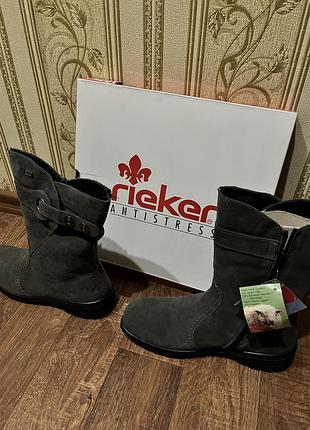 Чоботи жіночі rieker сірі, розмір 40