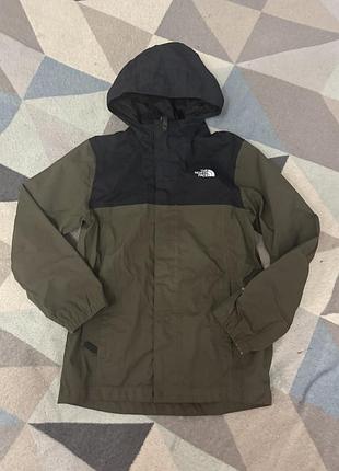 Оригінал куртка для хлопчика the north face boys' resolve jacket хакі/чорний, розмір s