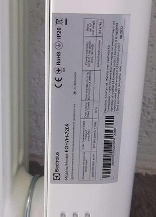 Обогреватель б/у electrolux eoh/m-7209 8