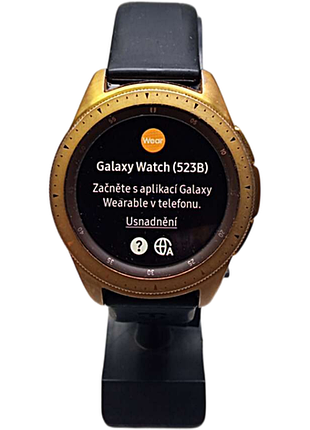 Смарт-часы браслет б/у samsung galaxy watch 42мм gold (sm-r810nzdasek)
