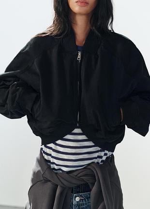 Куртка жіноча синя асиметрична zara new
