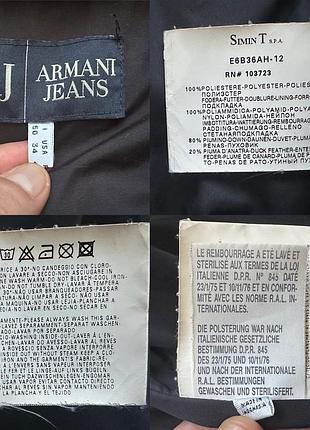 Пуховик куртка armani jeans (l) 8