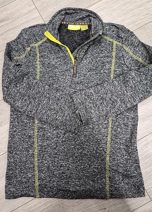 Кофта для хлопчика crivite alpine crow сіра з жовтим, 6-8 років