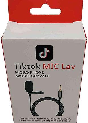 Микрофон б/у tiktok mic lav microphone 3.5 мм