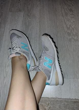 Кросівки жіночі new balance сірі, бірюзові 38 розмір, довжина устілки 24,5 см