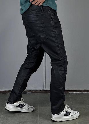 G star raw 5620 3d slim waxed джинси штаны джинсы штани брюки деним одяг одежда классические вощені прямые ваксованые ж стар рав плотные вакс 983