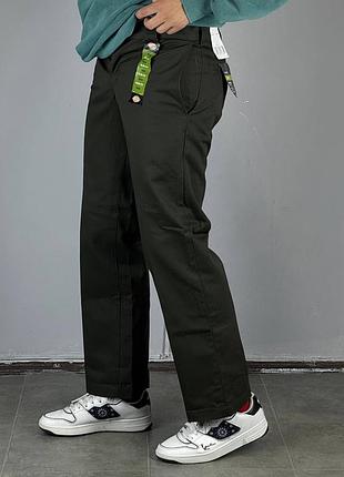 Dickies slim straight pants брюки дикес штани штаны широкие классические прямые джинсы джинси рабочие спецодежда скейт одяг дікес хакі 984