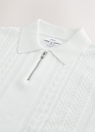 Текстурна футболка поло next 5