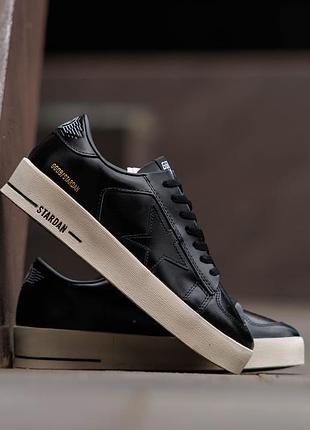 Golden goose ggdb stardan black white 2