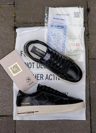 Golden goose ggdb stardan black white 5