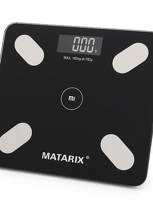 Розумні цифрові ваги з синхронізацією до смартфону matarix, ваги для здоров'я та фітнесу on-97
