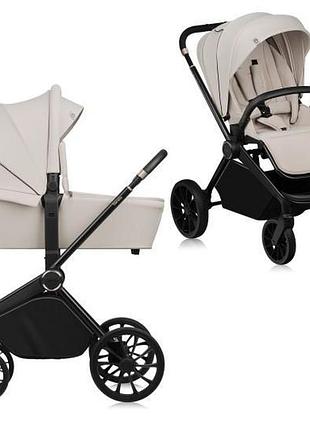 Універсальна коляска 2 в 1 lionelo mika plus 2in1 beige sand