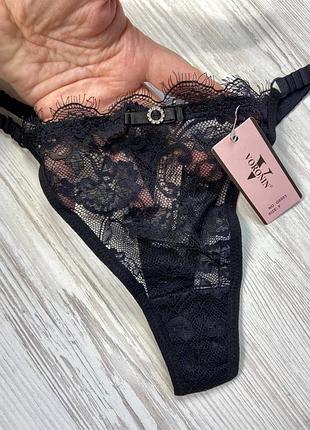 Трусики женские стринги из кружева 🖤🩷💚 9