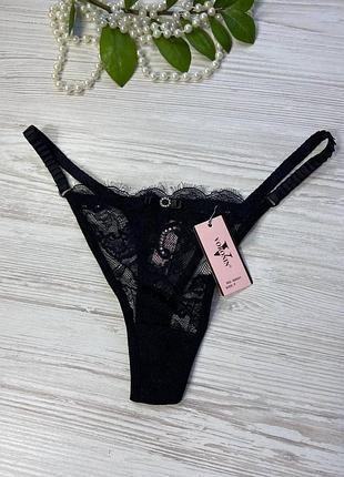 Трусики женские стринги из кружева 🖤🩷💚 7