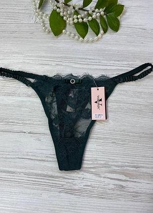 Трусики женские стринги из кружева 🖤🩷💚 5