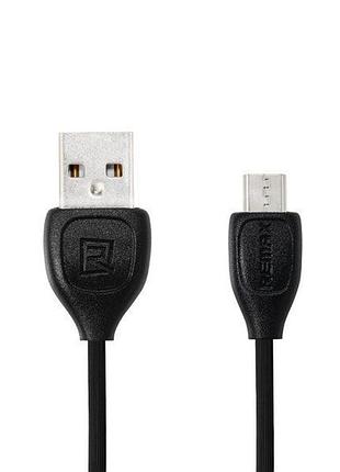 Зарядний пристрій адаптер для мобільного телефона usb cable remax (or) lesu rc-050i iphone 4 black 1m