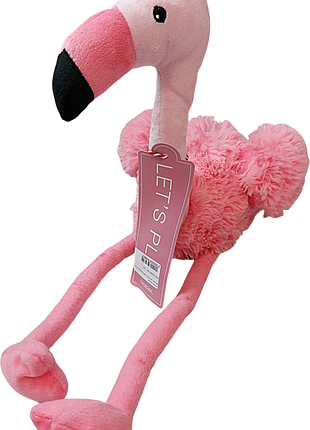 Б/у blokker let's play knuffel flamingo - 27 cm
