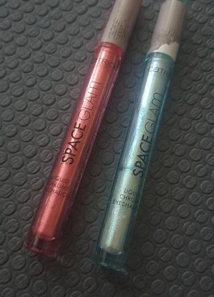 Тіні для повік catrice space glam рідкі, лот 2 шт