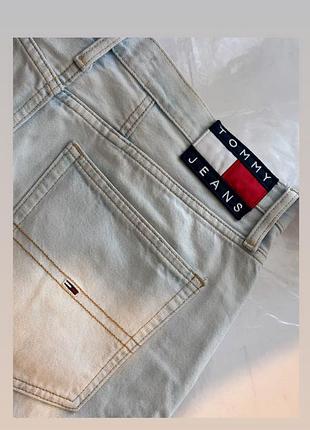 Жіноча міні-спідниця tommy hilfiger джинсова світло-сіра розмір l