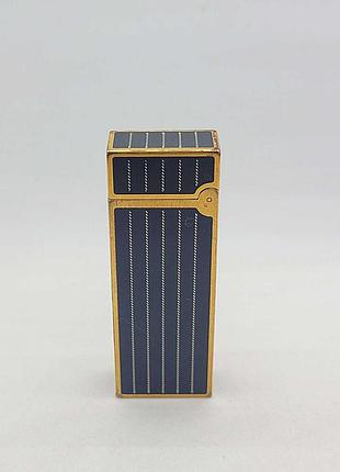 Б/у dunhill lighter black enamel gold stripe pattern 6