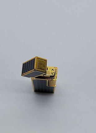 Б/у dunhill lighter black enamel gold stripe pattern 9