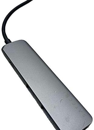 Б/у satechi aluminum type-c slim multi-port adapter 4k